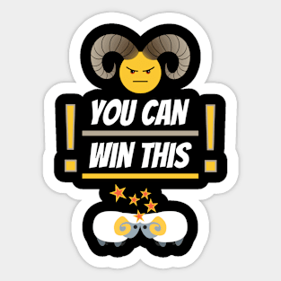 Affirmations of the zodiac: Aries Sticker